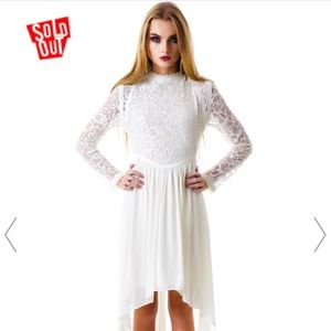 Three of Something lace Victorian dress